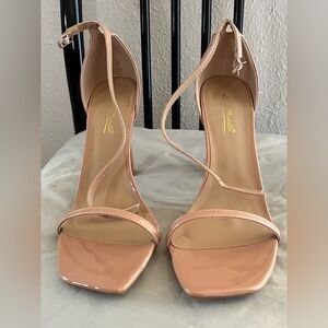Anne Michelle Blush Strappy Heels